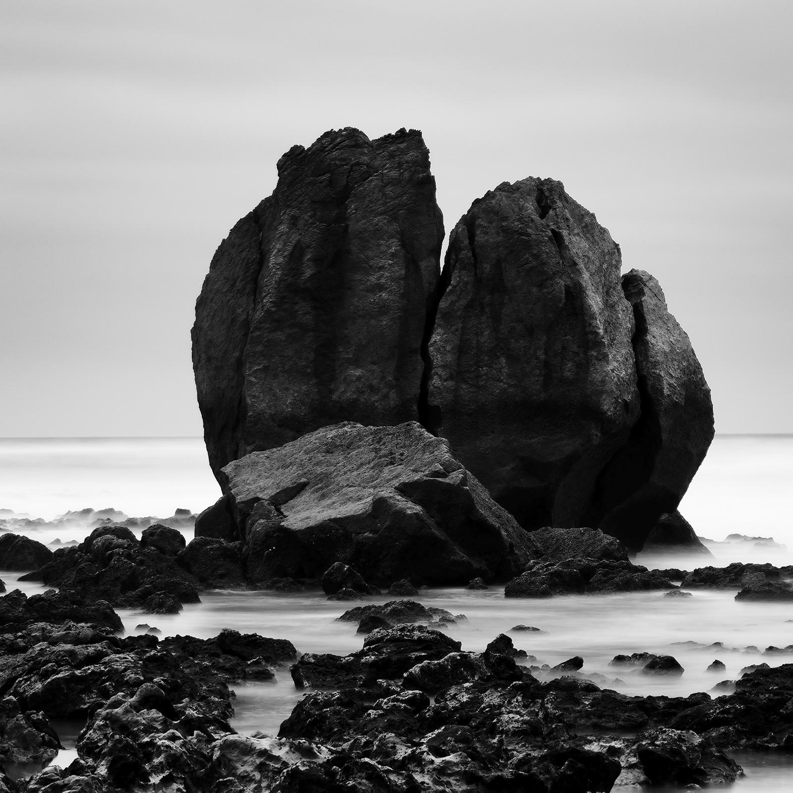Panorama de rochers sur le SHORE, grande photographie monochrome, édition limitée en vente 5
