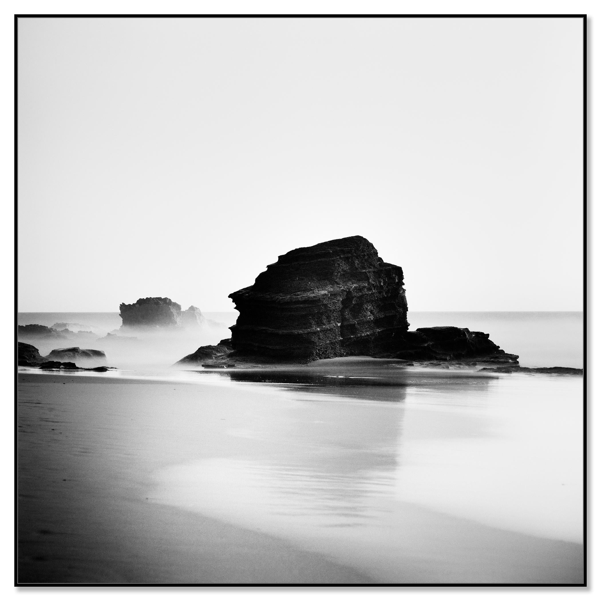 Rocky Beach, minimalist landscape - Photograph by Gerald Berghammer