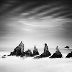 Picos Rocosos, fotografía de paisaje, edición limitada, arte en blanco y negro