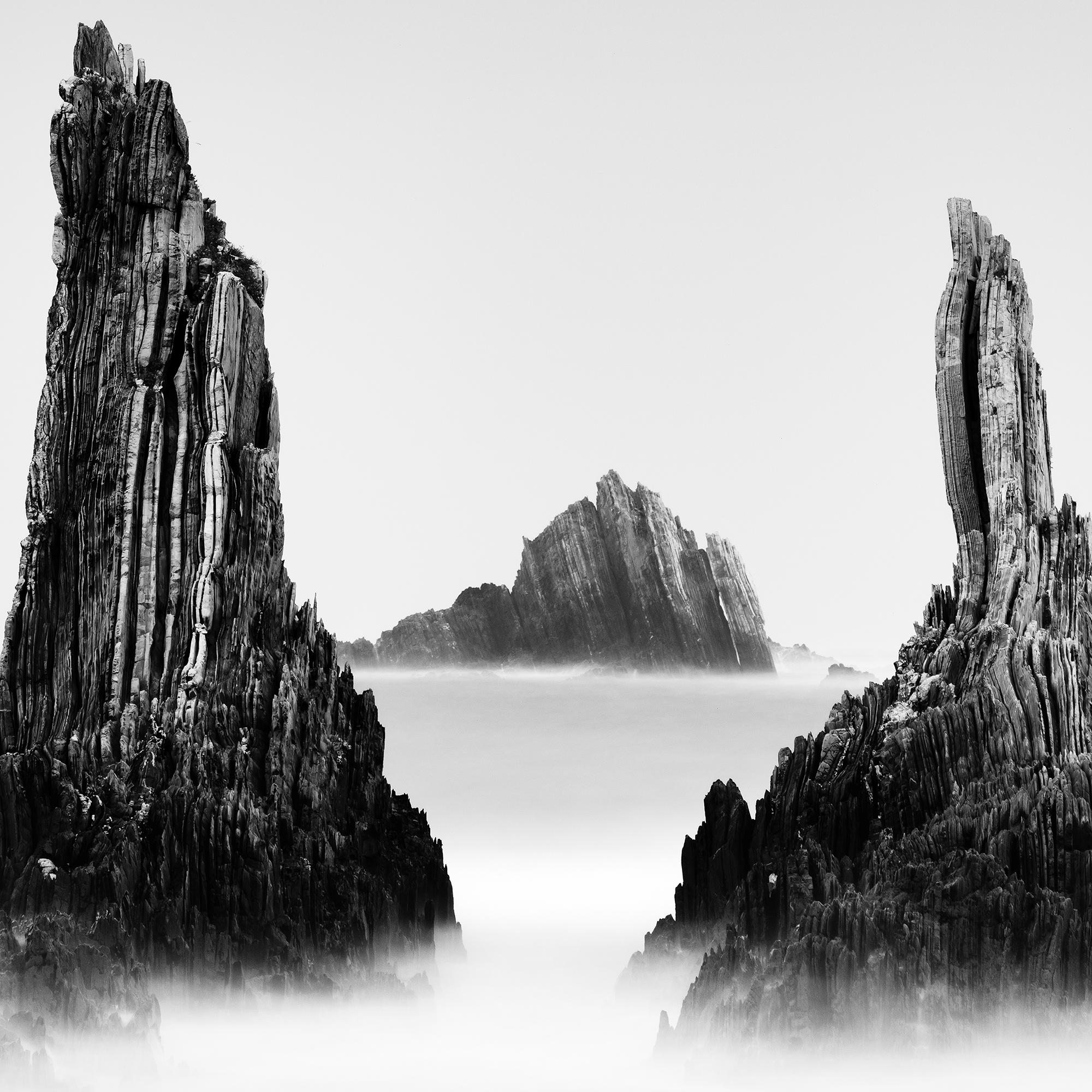 Rocky Peaks, monochrome photograph, minimalist seascape, limted edition print For Sale 6
