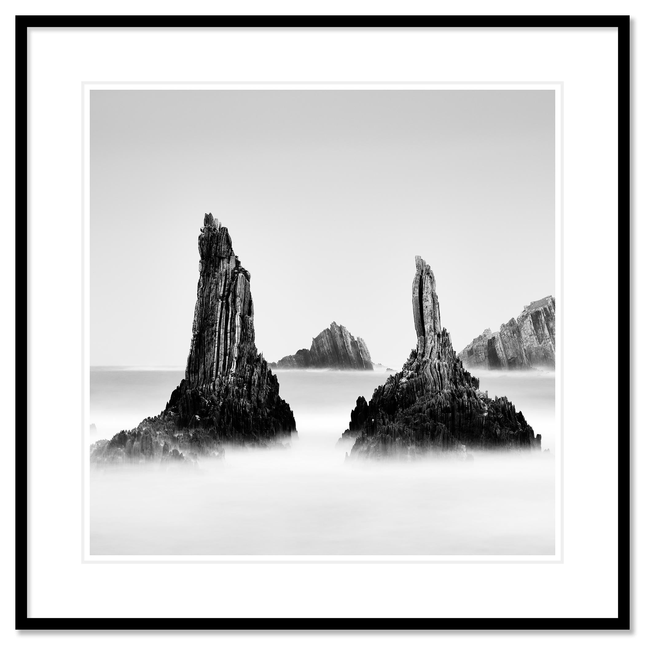 Black and white fine art long exposure seascape - landscape photography. Archival pigment ink print as part of a limited edition of 7. All Gerald Berghammer prints are made to order in limited editions on Hahnemuehle Photo Rag Baryta. Each print is