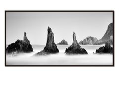 Rocky Peaks Panorama, Cantabrian Coast - monochrome photograph, limited edition