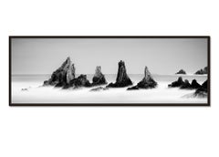 Rocky Peaks Panorama, black and white photography, seascape, landscape, limited