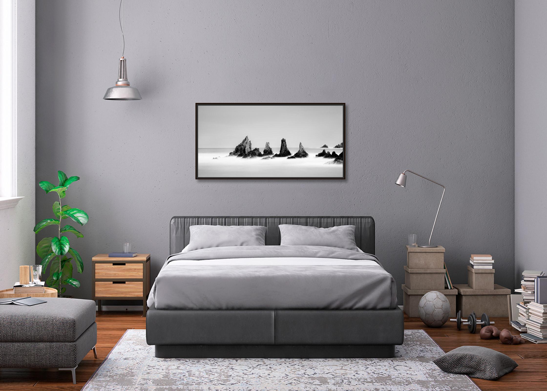 Rocky Peaks, Küste, Atlantik, schwarz-weiß Landschaftsfotografie im Angebot 1