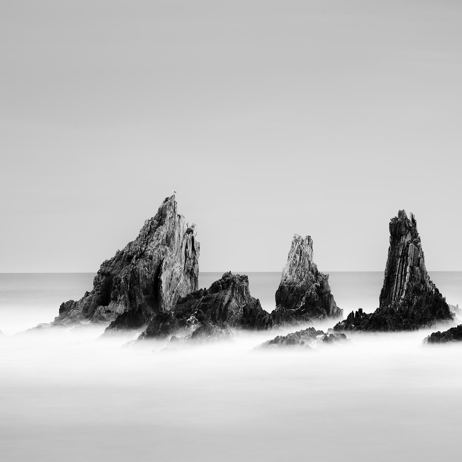 Rocky Peaks, Küste, Atlantik, schwarz-weiß Landschaftsfotografie im Angebot 4