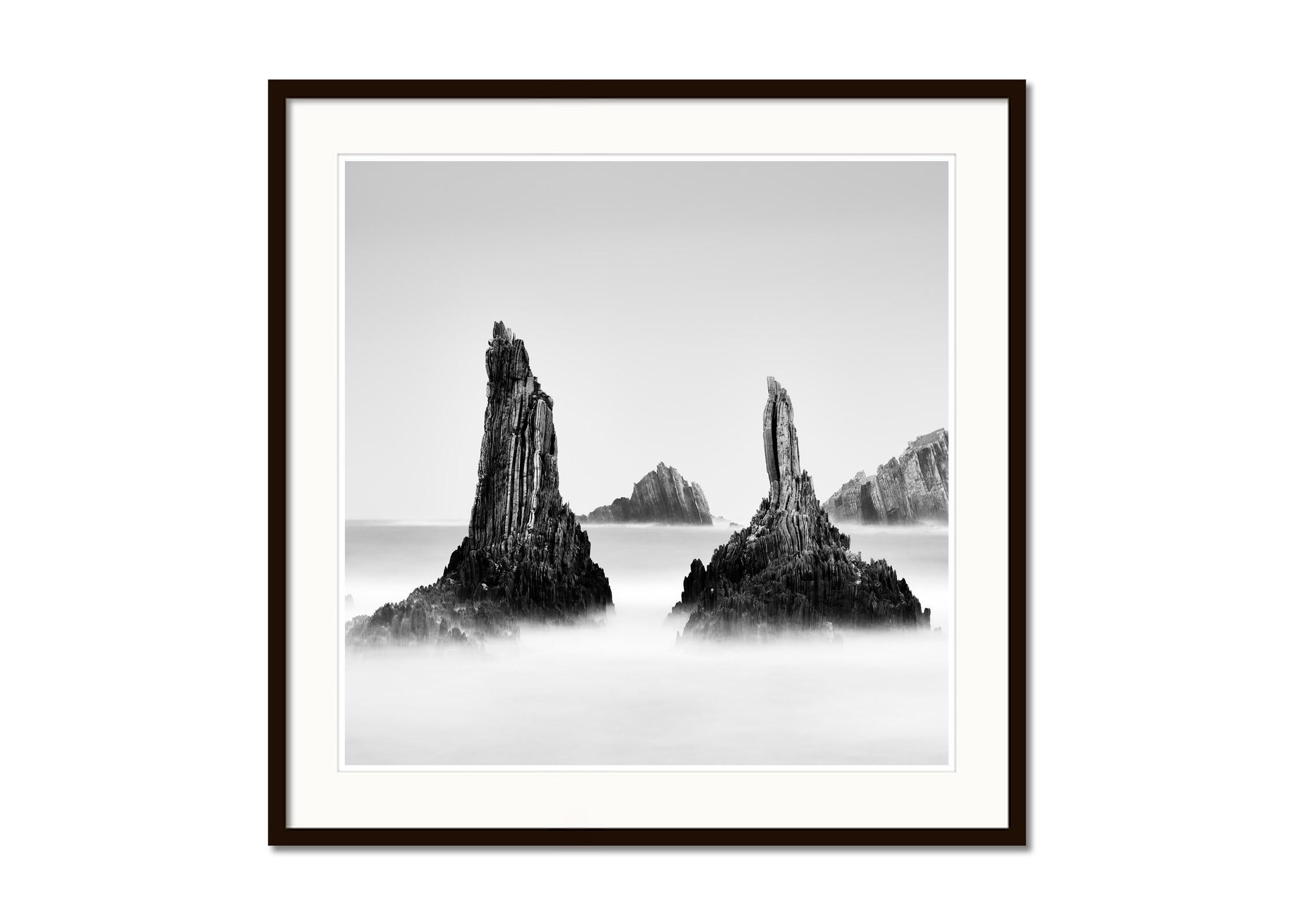 Black and white fine art long exposure seascape - landscape photography. Archival pigment ink print as part of a limited edition of 8. All Gerald Berghammer prints are made to order in limited editions on Hahnemuehle Photo Rag Baryta. Each print is