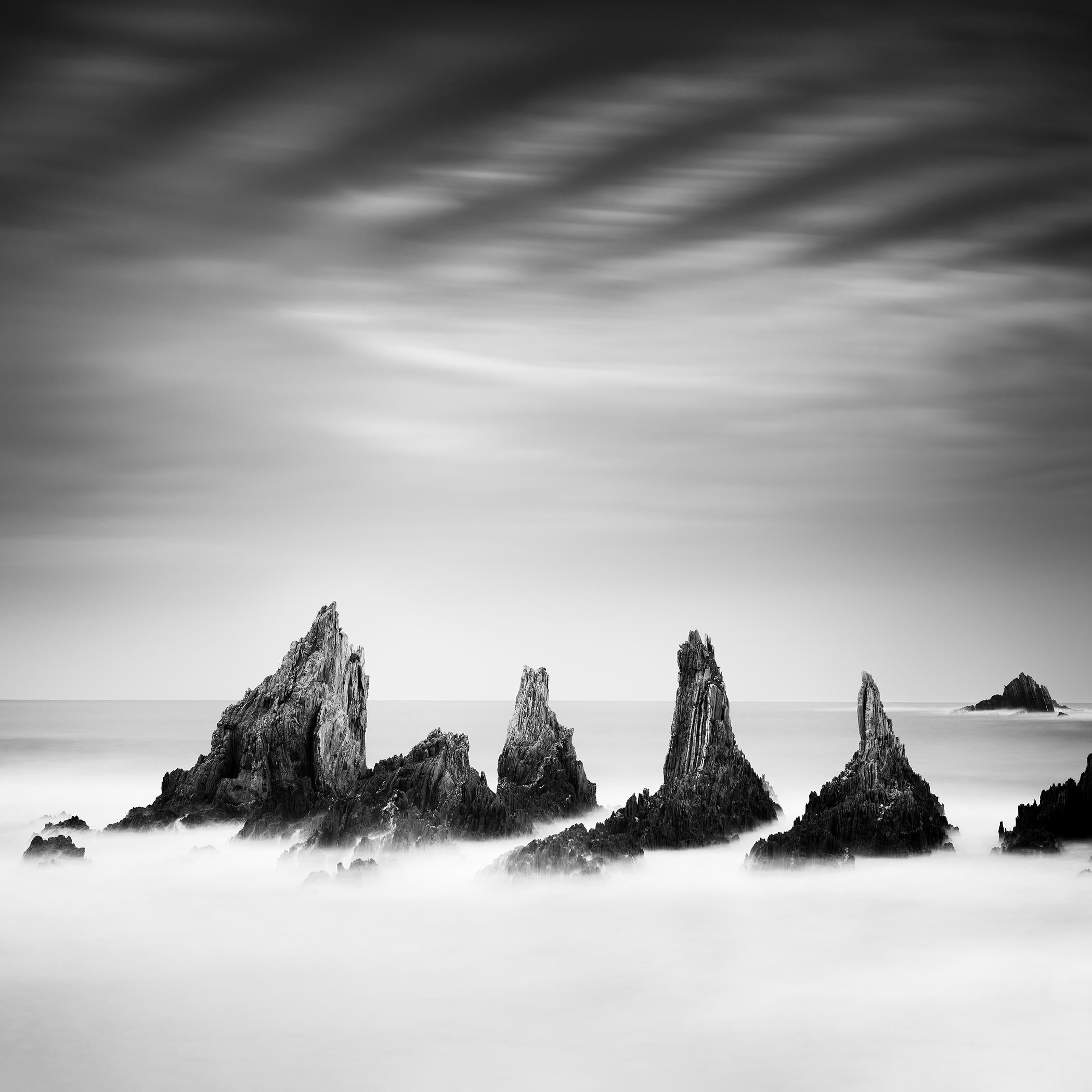 Rocky Peaks, Spain, Limited Edition Black and White Landscape Photograph Print