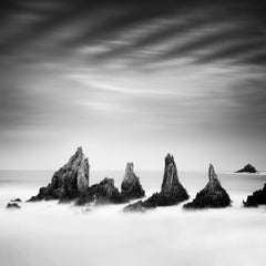 « Rocky Peaks », Espagne – Tirage photographique en noir et blanc d'un paysage, édition limitée