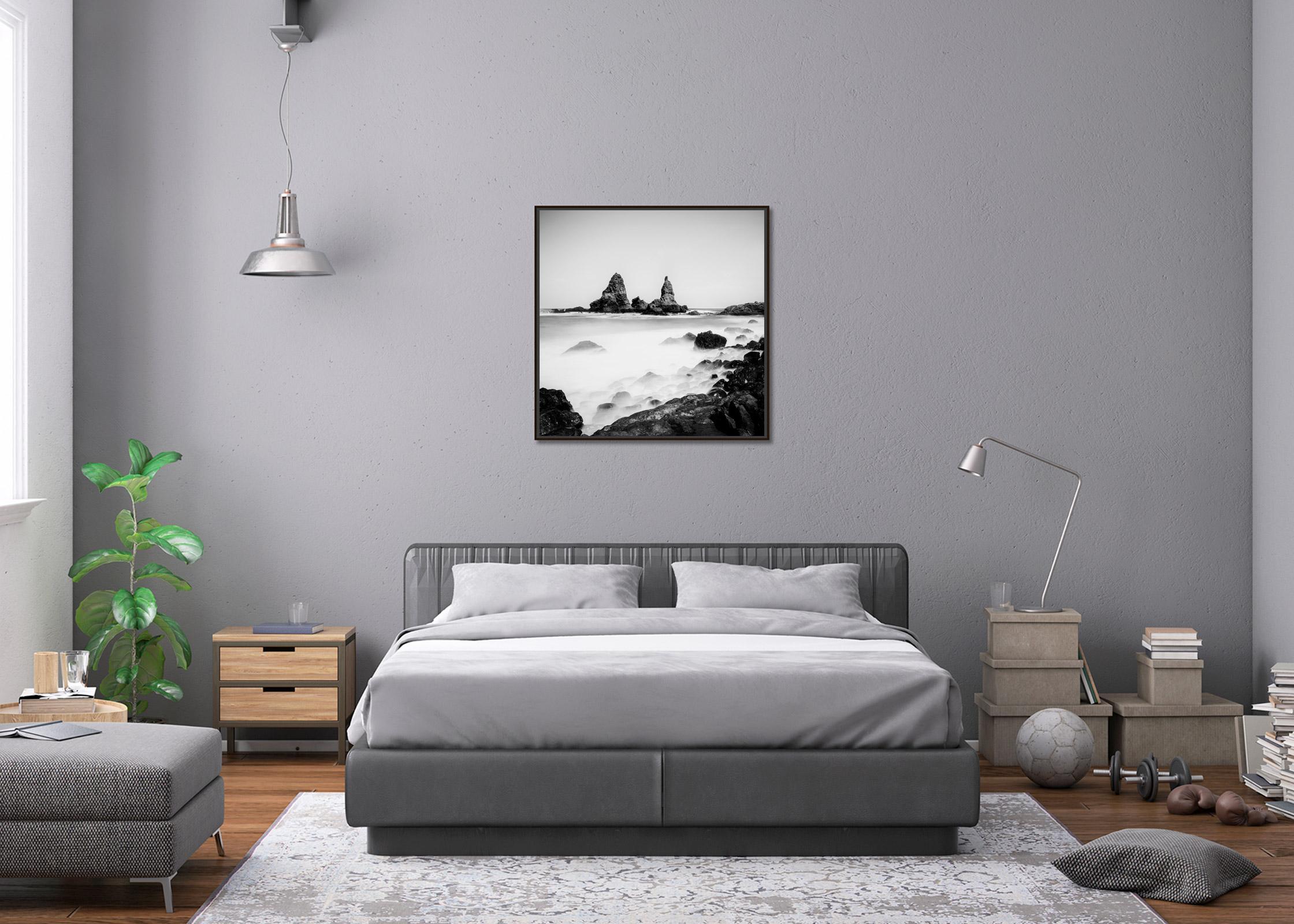 Rocas de Roques de Arguamul, España, blanco y negro, foto de paisaje de larga exposición en venta 1