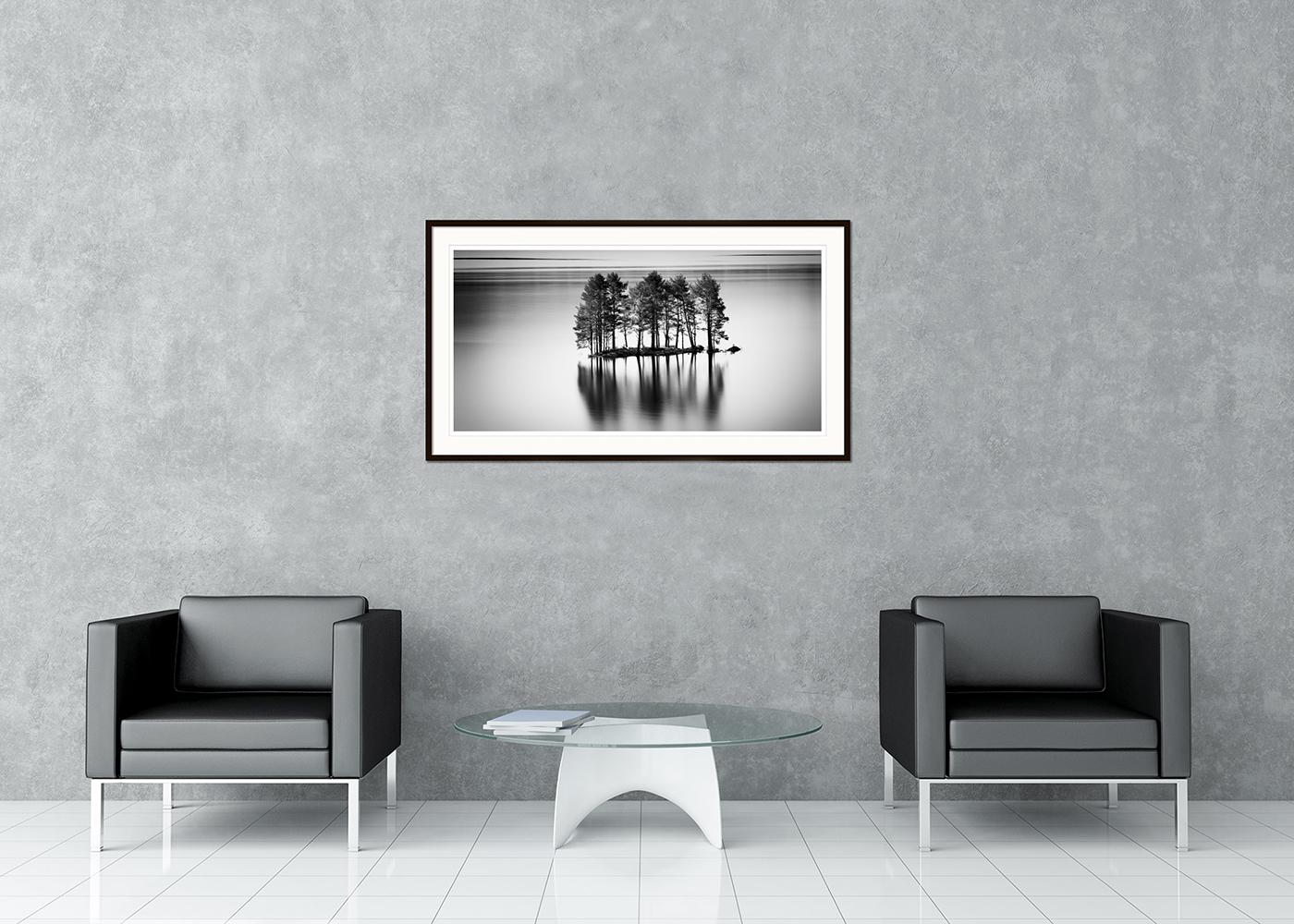 Panorámica artística de larga exposición en blanco y negro - fotografía de paisaje. Impresión con tinta de pigmento de archivo en una edición limitada de 7 ejemplares. Todas las impresiones de Gerald Berghammer se realizan por encargo en ediciones