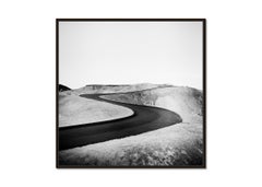 Curve Shaped Road Death Valley, black and white landscape limited photography