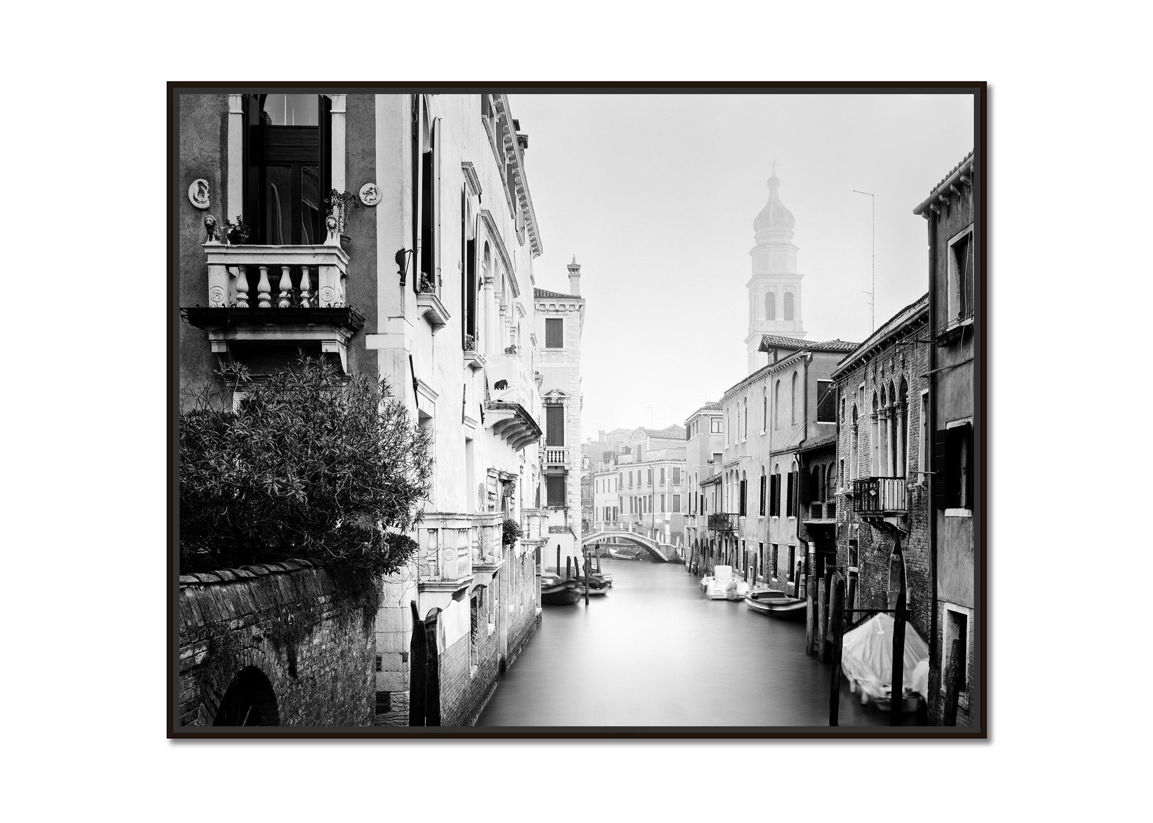 San Giorgio dei Greci, Venice, Italy, black and white photography, landscape - Photograph by Gerald Berghammer