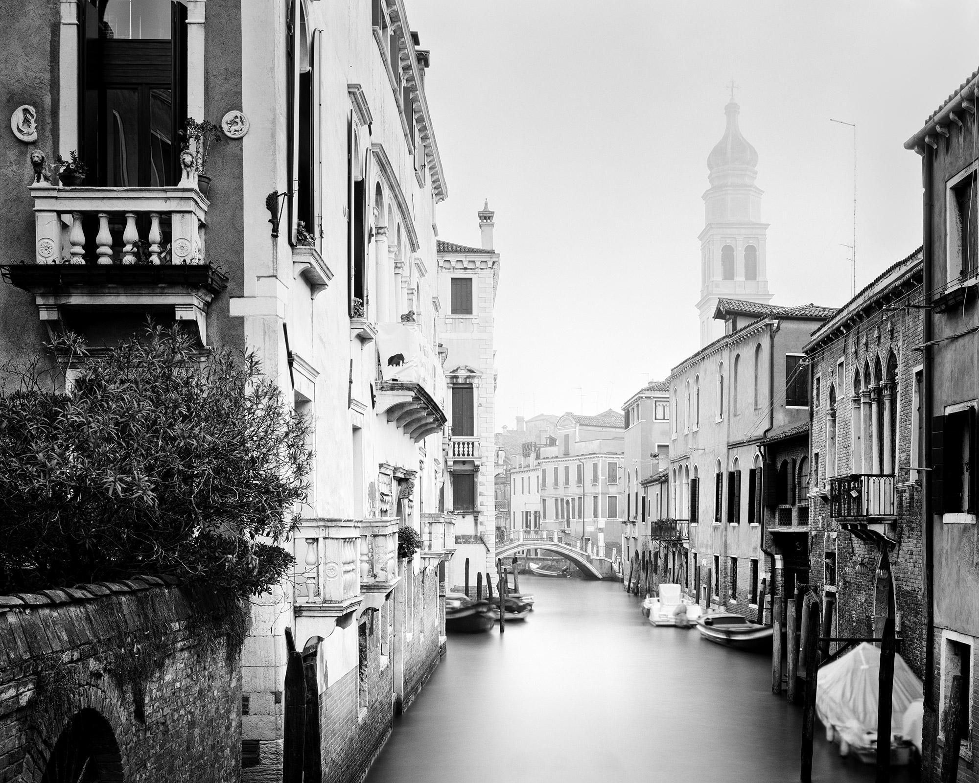 Gerald Berghammer Landscape Photograph - San Giorgio dei Greci, Venice, Italy, black and white photography, landscape