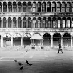 San Marco, Venice, Street Art, monochrome photograph, limited edition cityscape