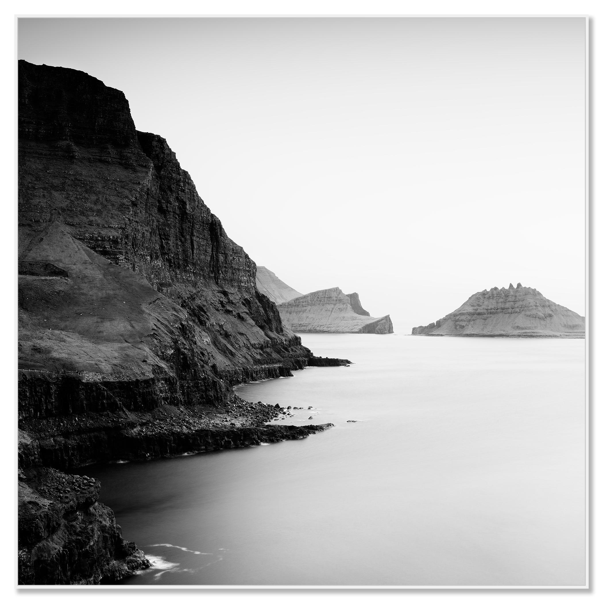 Sea Cliffs, Shoreline, Ocean, Nature, Faroe Islands - Contemporary Photograph by Gerald Berghammer