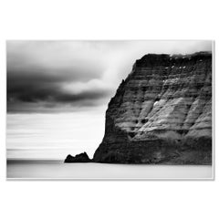 Seeklippen stürmisches Wetter, Färöer Inseln, Langzeitbelichtung limitierter Kunstdruck