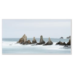Sea Stack, Golfe de Gascogne, longue exposition côte rochers - grande photo couleur