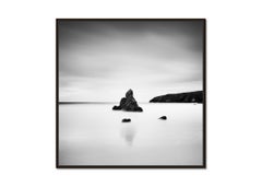 Sea Stack, scottish Coast, black and white, long exposure waterscape photography