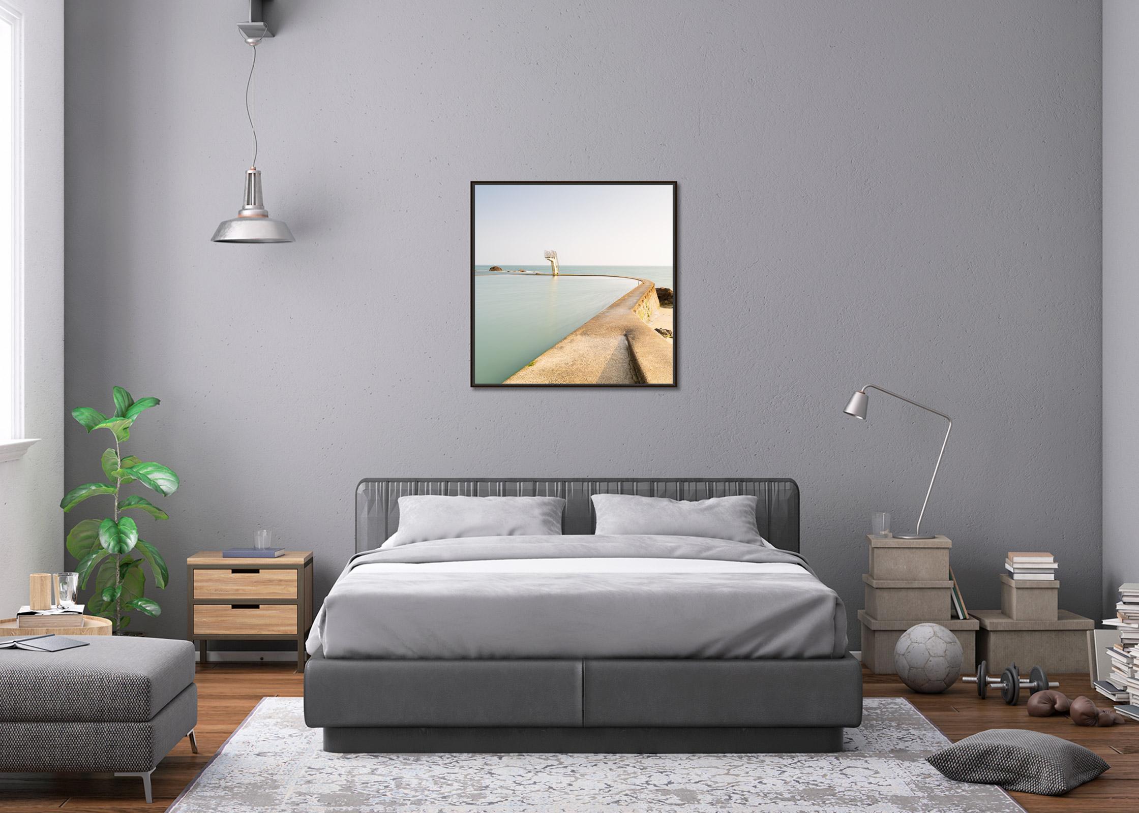 Meeres-Wasser- Swimming-Pool, Farbfotografie, limitierte Auflage, Meereslandschaft, Landschaft im Angebot 1