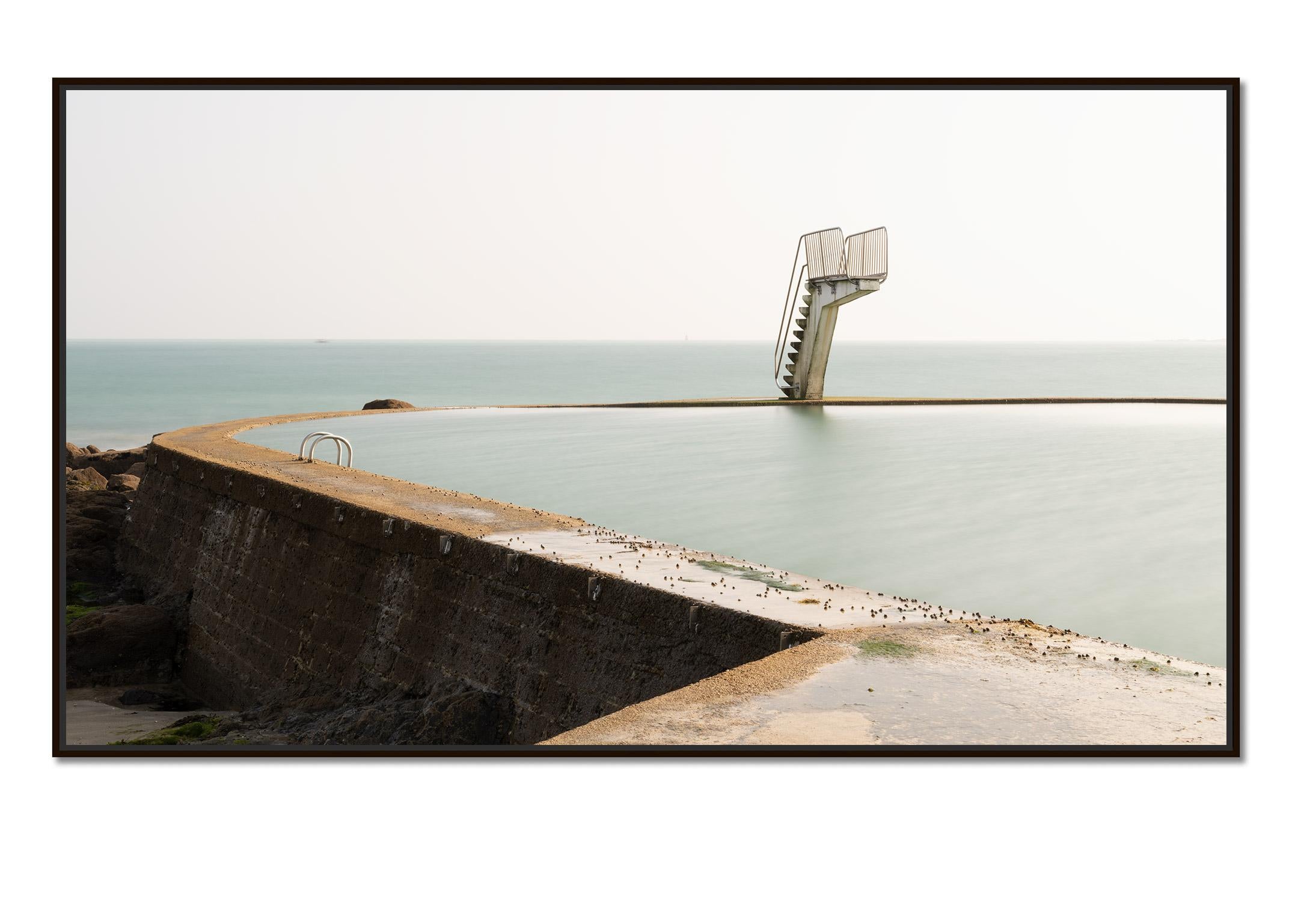 Sea Water swimming Pool, Diving Platform, color photography, limited edition - Photograph by Gerald Berghammer