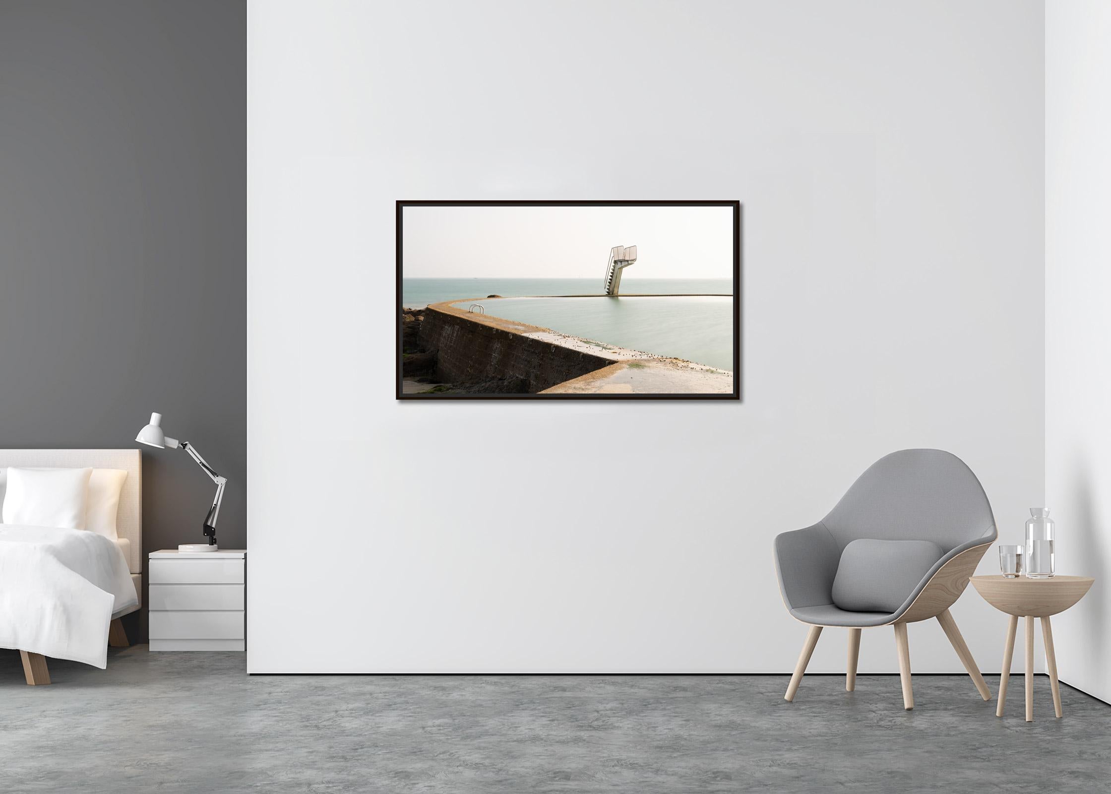 Sea Water swimming Pool, Diving Platform, color photography, limited edition - Contemporary Photograph by Gerald Berghammer