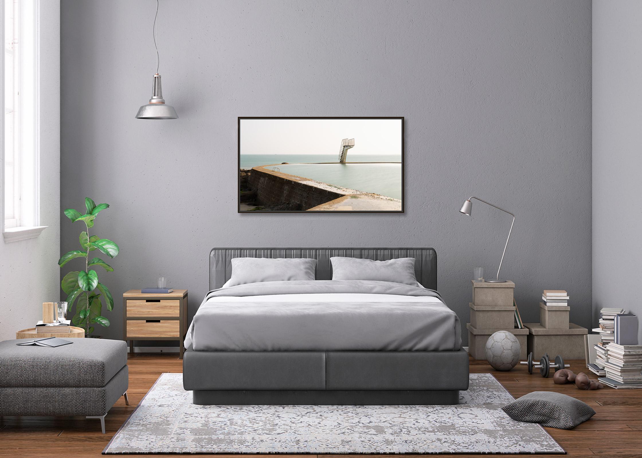 Sea Water swimming Pool, Diving Platform, color photography, limited edition For Sale 1