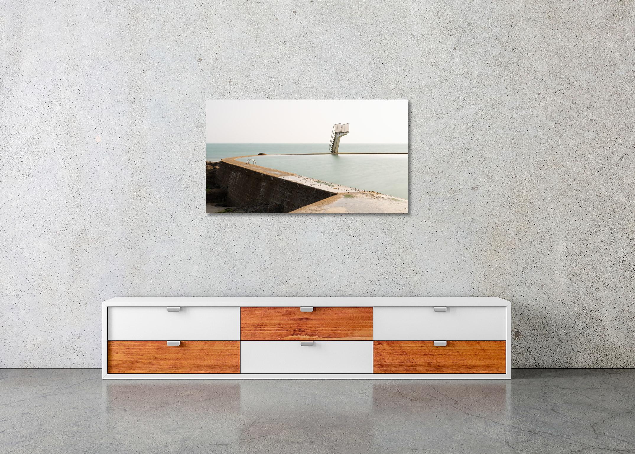 Sea Water swimming Pool, Diving Platform, color photography, limited edition For Sale 2