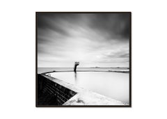 Seaside Pool, Atlantic Ocean, black and white photography, seascape, landscape