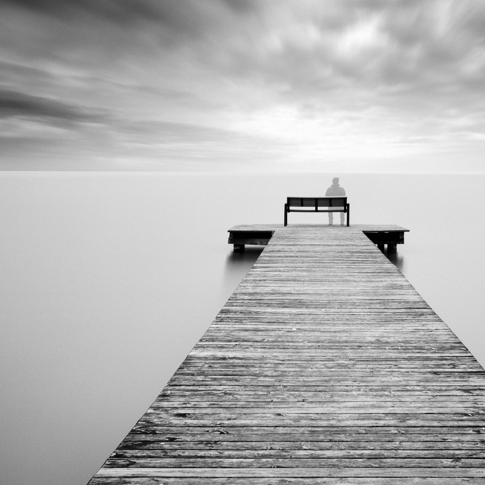 Self Portrait lake storm long exposure waterscape photography For Sale 5