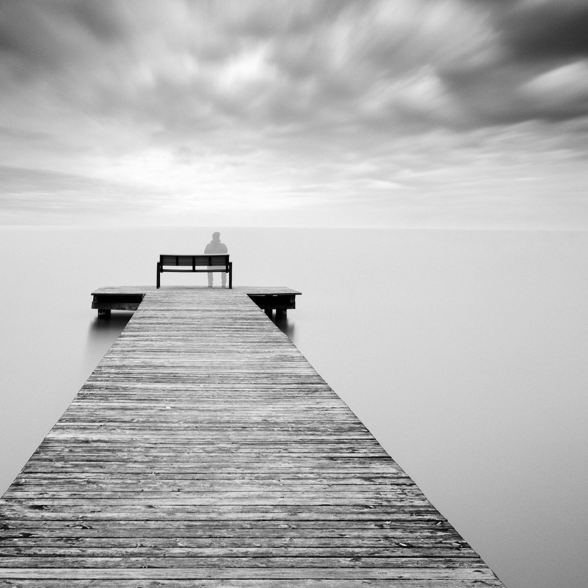 Self Portrait lake storm long exposure waterscape photography For Sale 6