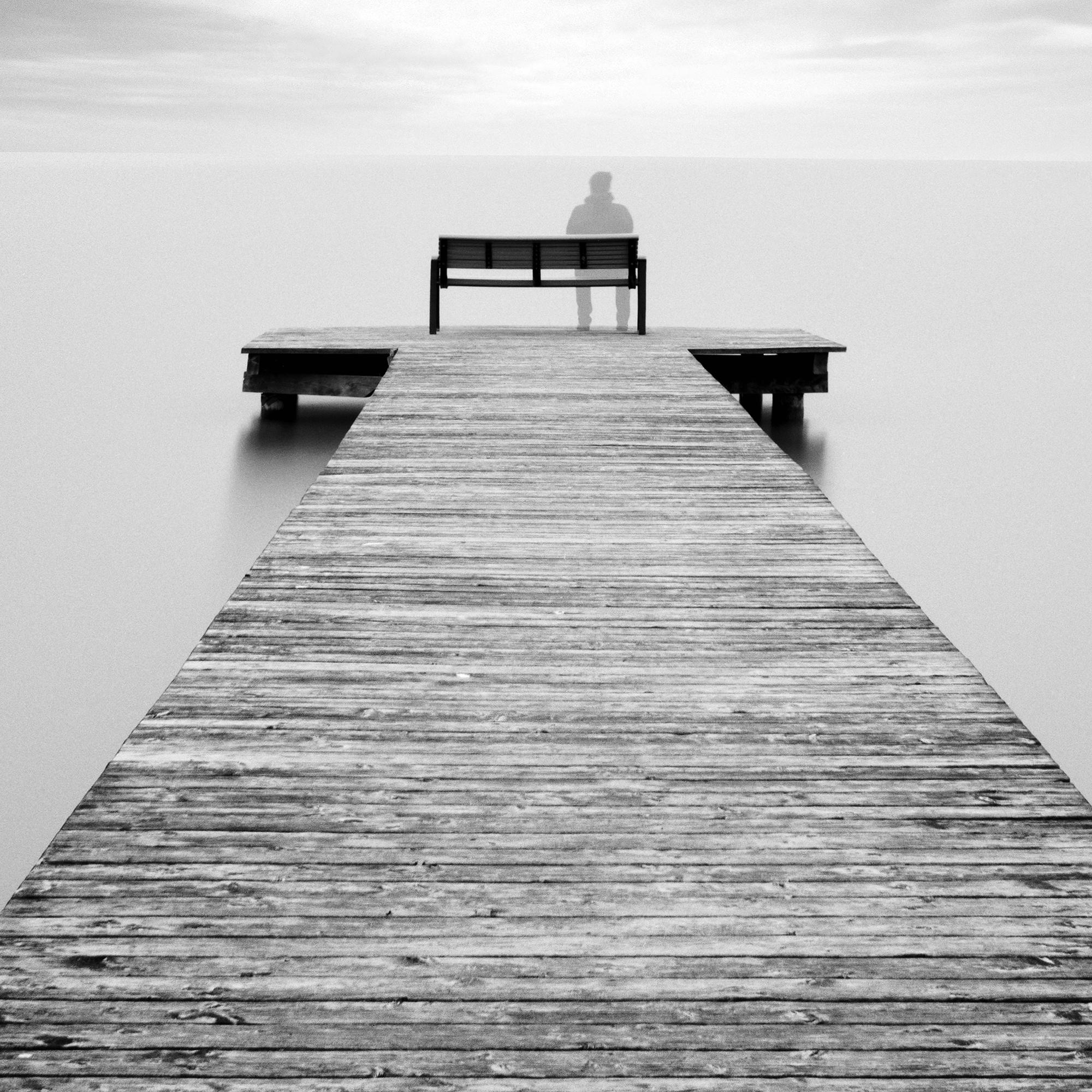 Self Portrait lake storm long exposure waterscape photography For Sale 7