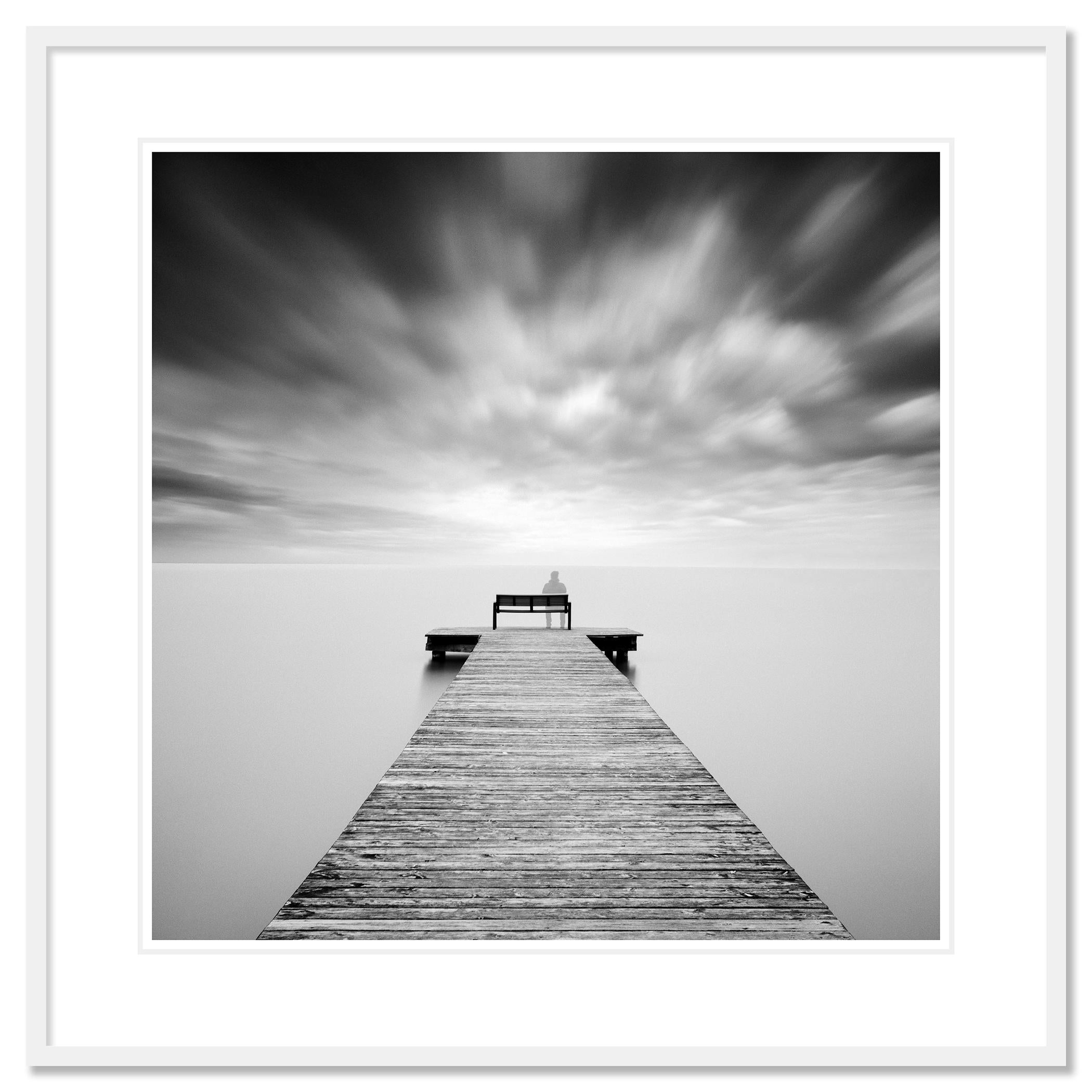 Self Portrait lake storm long exposure waterscape photography For Sale 1