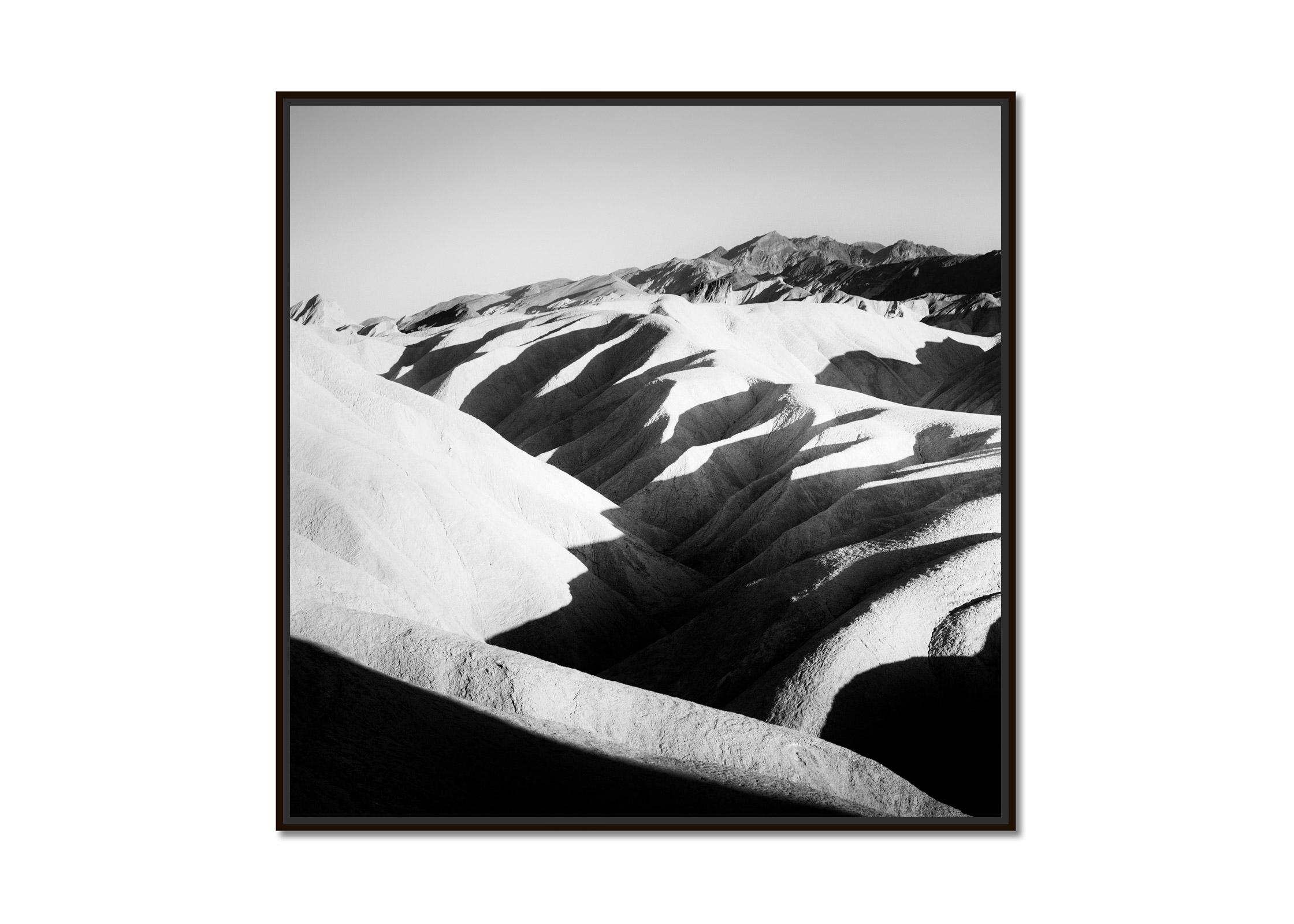 Shadow Mountains, USA, Death Valley, black and white landscape art photography - Photograph by Gerald Berghammer