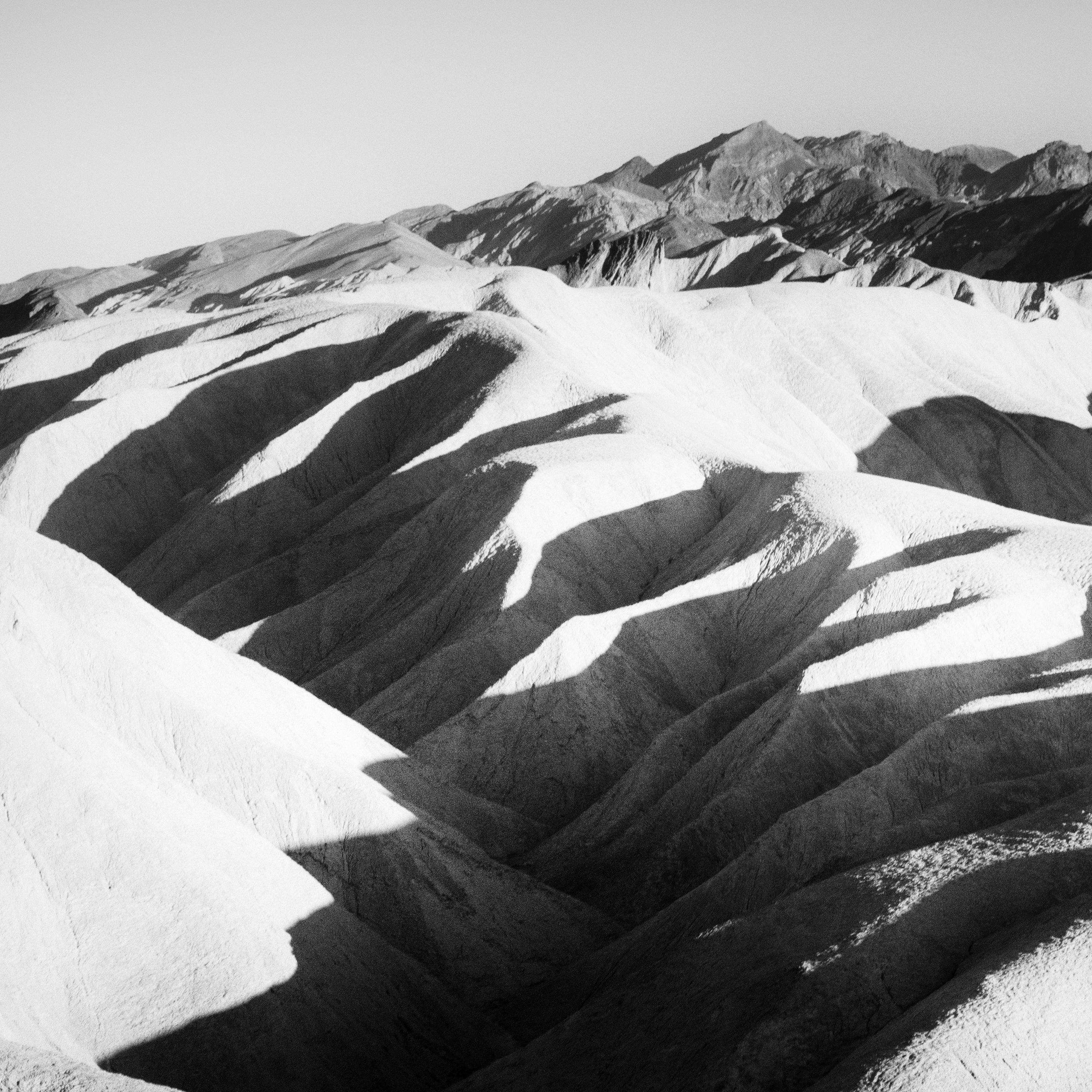 Shadow Mountains, USA, Death Valley, black and white landscape art photography For Sale 3