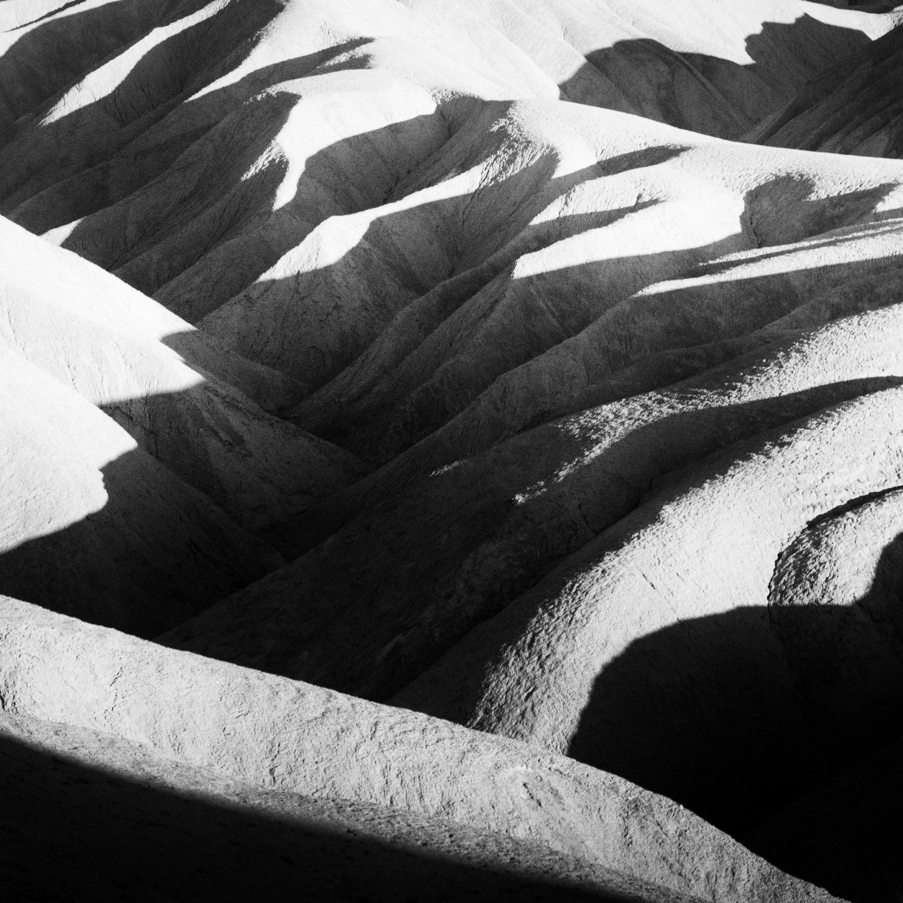 Shadow Mountains, USA, Death Valley, black and white landscape art photography For Sale 4