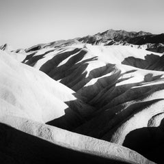 Shadow Mountains, USA, Vallée de la Mort, photographie d'art de paysage en noir et blanc