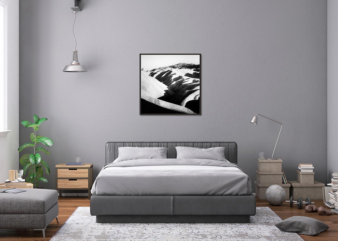 Montañas Sombrías, EE.UU., Valle de la Muerte, fotografía en blanco y negro, edición limitada en venta 2