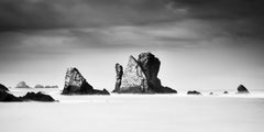 Silencio Beach, Spain, Minimalist Black-and-White Limited Edition Seascape Photo