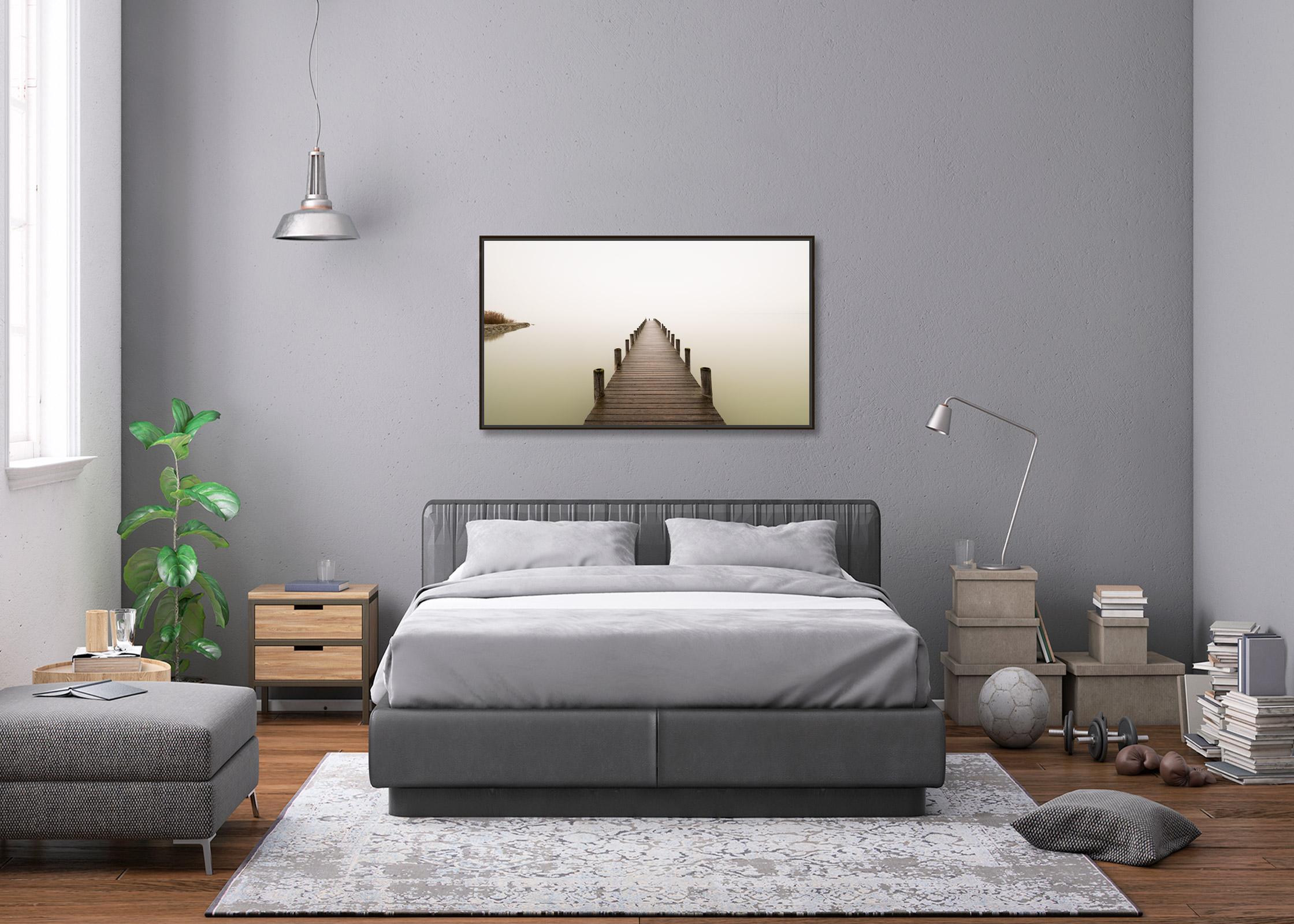Silent Lake, Farbfotografie, Langzeitbelichtung, Meereslandschaft, limitierte Auflage im Angebot 2