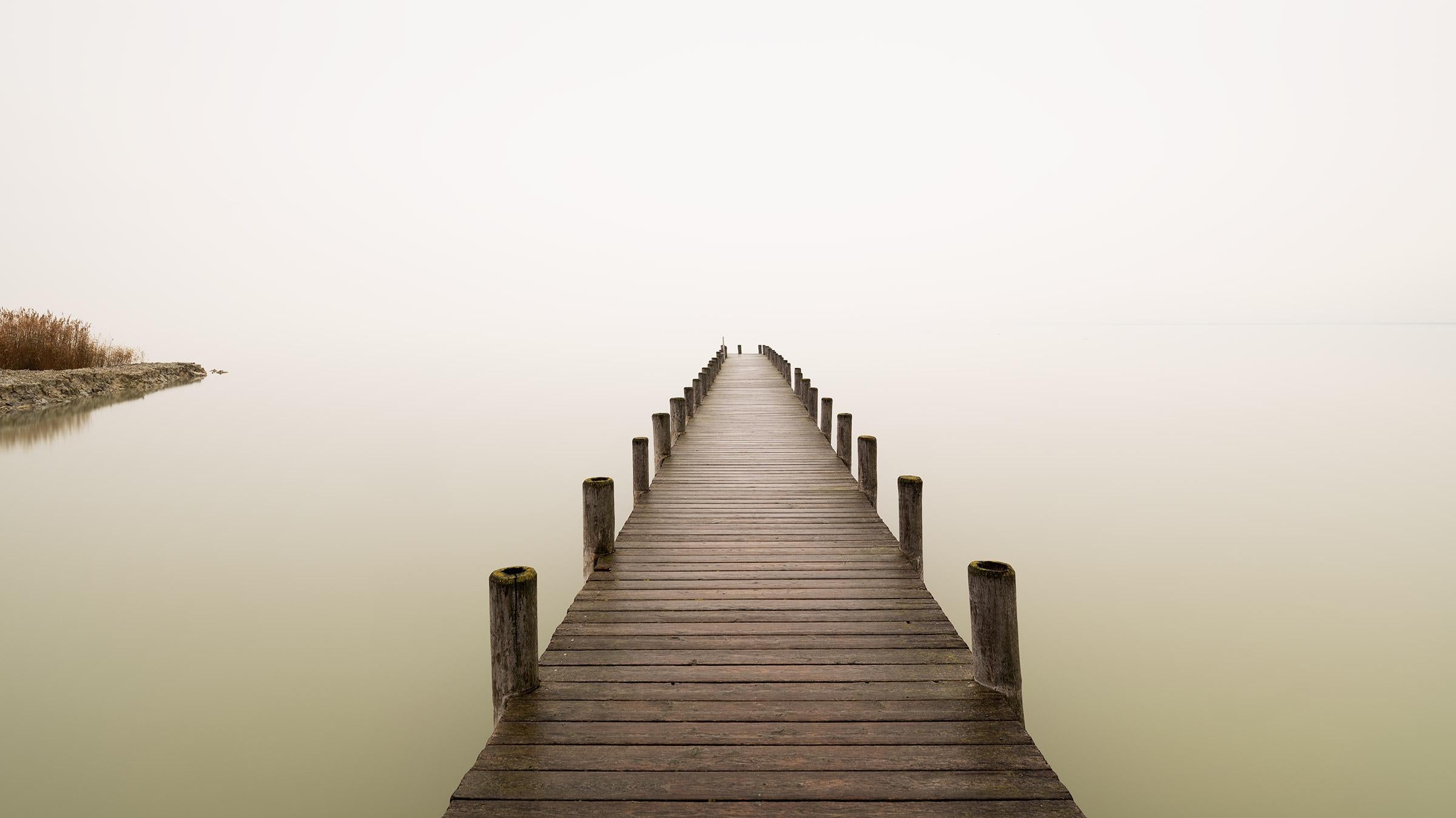 Gerald Berghammer Landscape Photograph – Silent Lake, Farbfotografie, Langzeitbelichtung, Meereslandschaft, limitierte Auflage