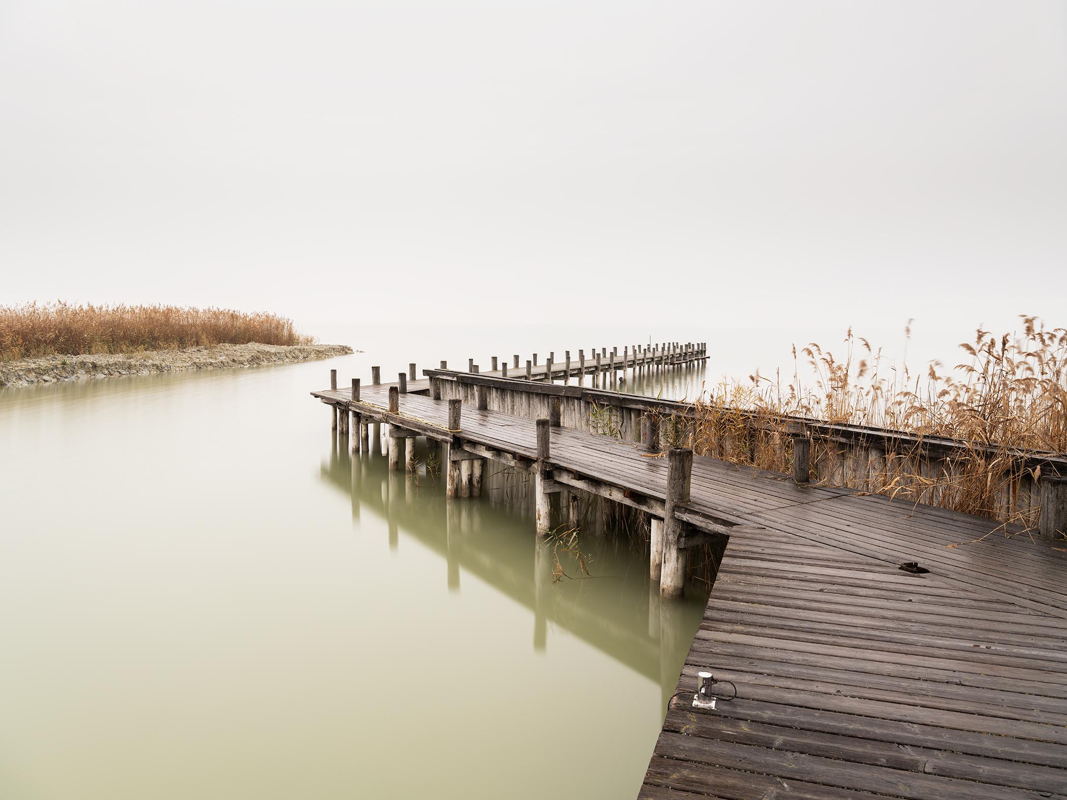 Silent Lake, foggy Morning, Pier, color photograpy, landscape, limited edition