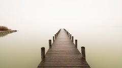 Panorama del Lago Silenzioso, fotografia a colori minimalista in grande formato, edizione limitata