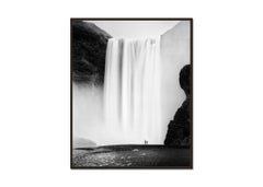 Skogafoss, Wasserfall, Island, Landschaft, limitierte Auflage, Monochrome Fotografie