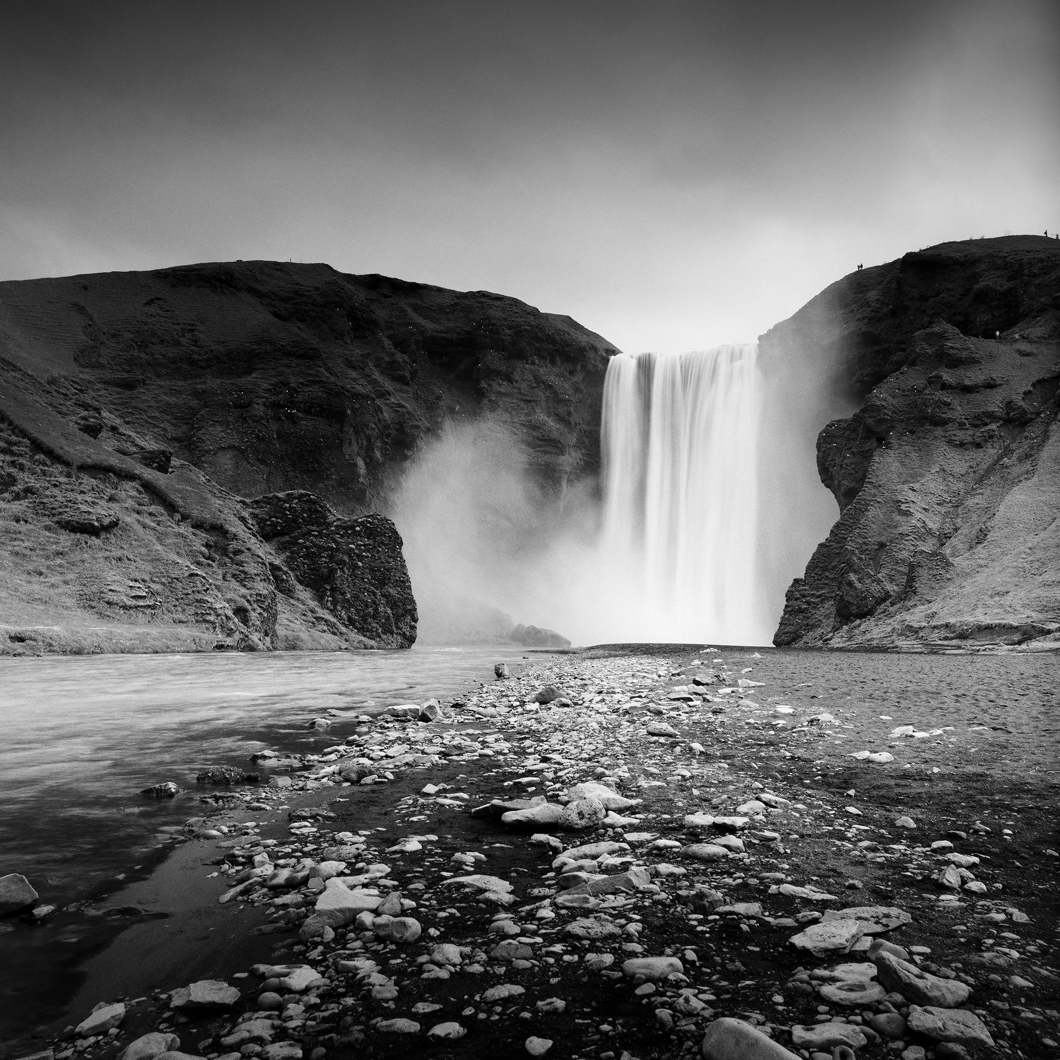 Skogafoss, Waterfall, Iceland, long exposure photograph, limited landscape