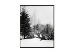 Snow Covered Central Park, New York City, black and white photo, limited edtion