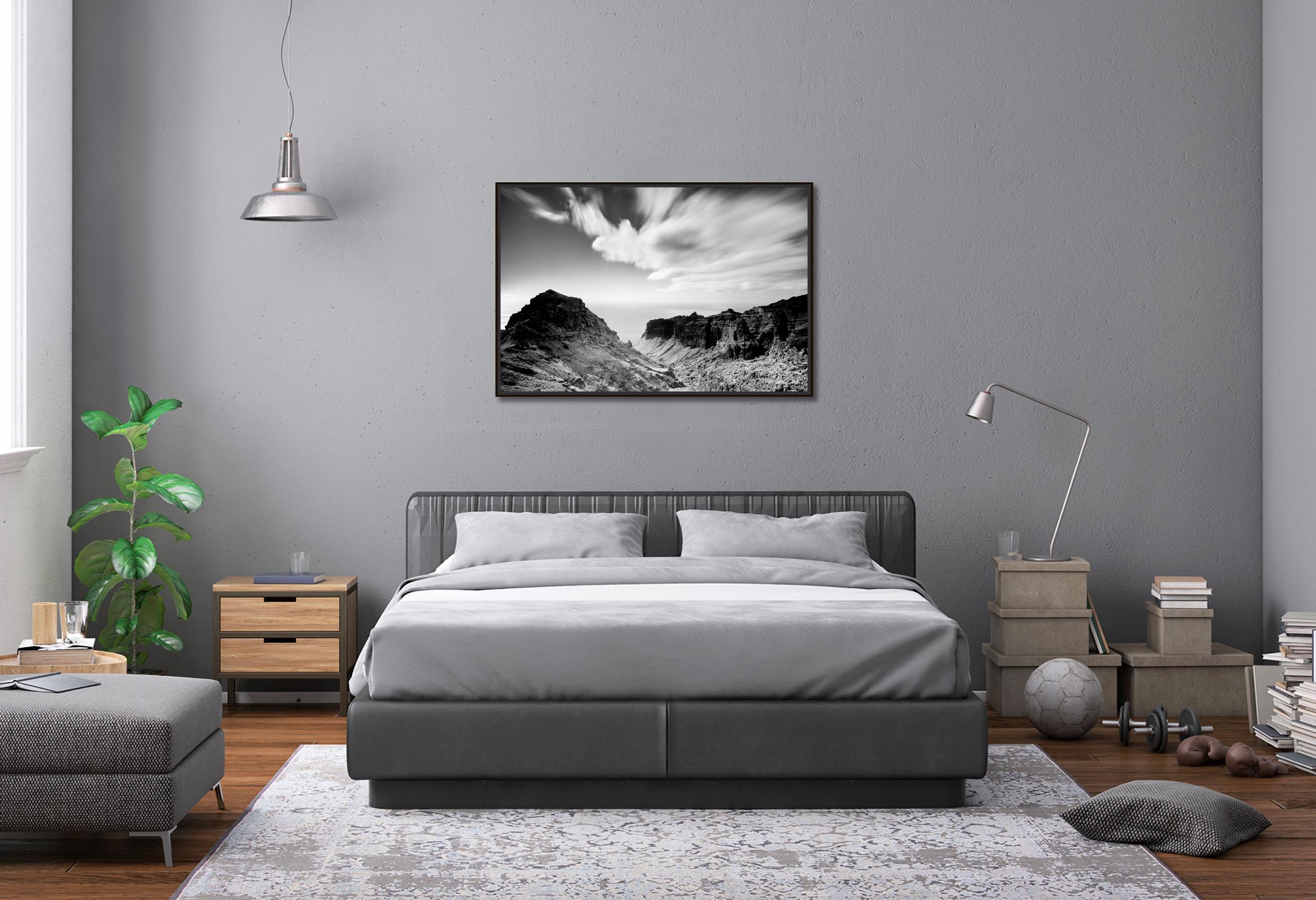 Black and white fine art long exposure waterscape - landscape photography. Archival pigment ink print as part of a limited edition of 7. All Gerald Berghammer prints are made to order in limited editions on Hahnemuehle Photo Rag Baryta. Each print