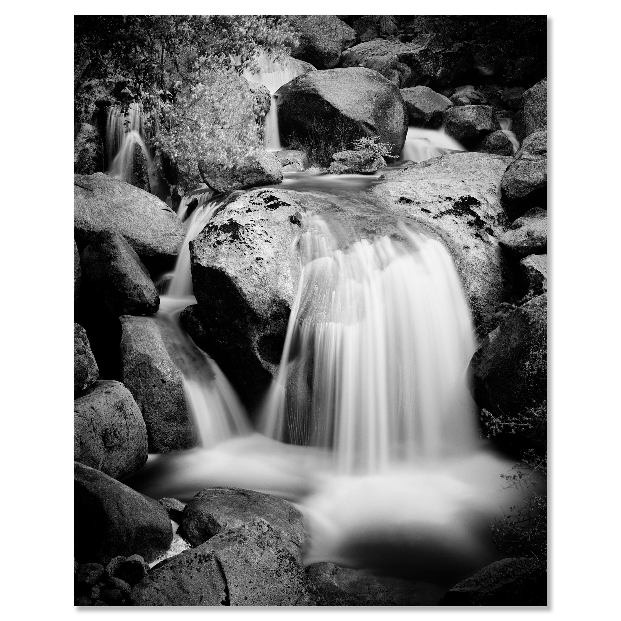 Stony Mountain Stream, Californie, États-Unis, photographie en noir et blanc, paysage en vente 3