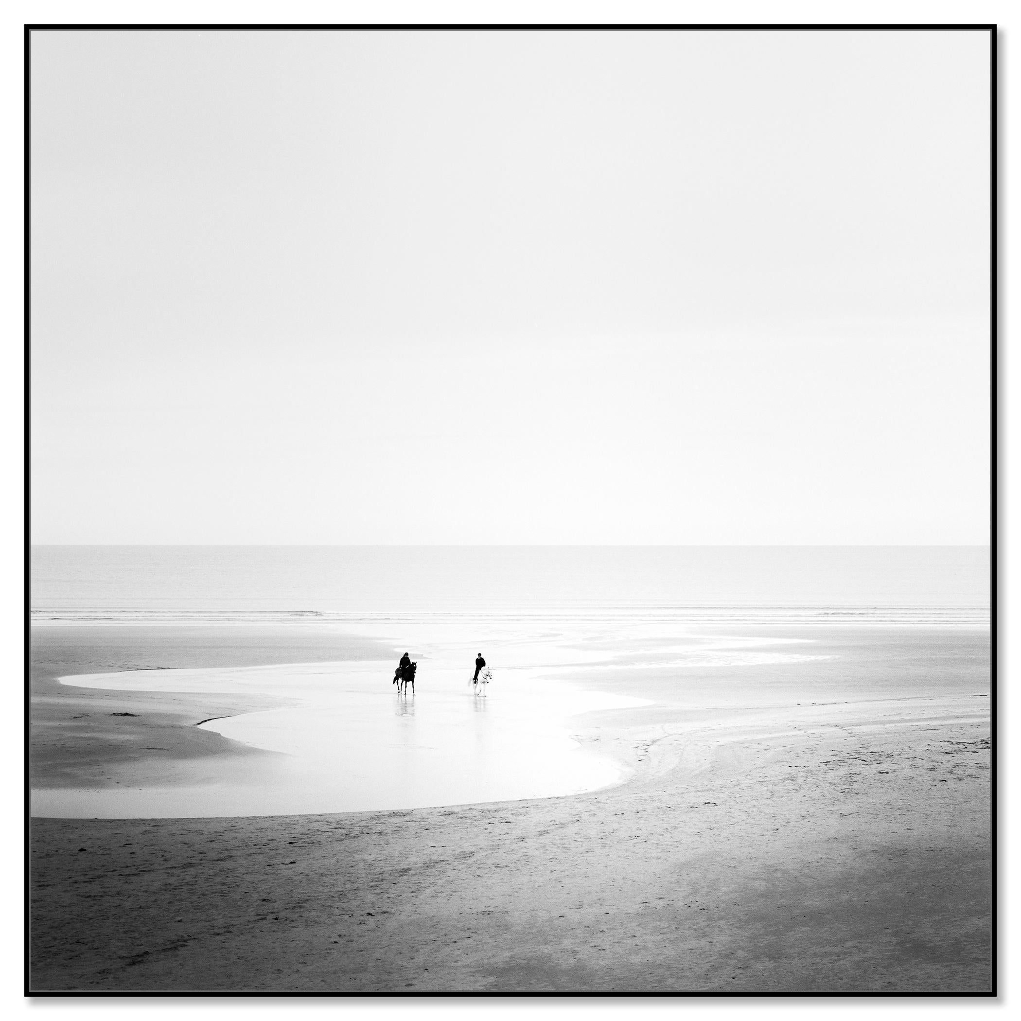 Sunday Morning, Horse Riding, Beach, Nature, Ireland - Photograph by Gerald Berghammer