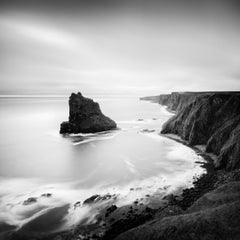 Surreal Moment, long exposure, seascape, scottish cliffs, monochrome, signed