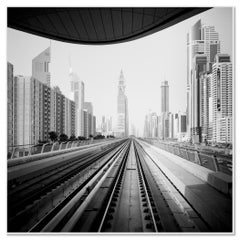 Surreal World, Skyscraper, Megacity, Dubai,  black & white cityscape photo print